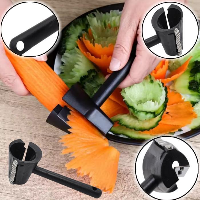 Spiral Pengupas Wortel Stainless Steel Kentang Wortel Spiral Cutter Bentuk Spiral Pemotong Wortel Al