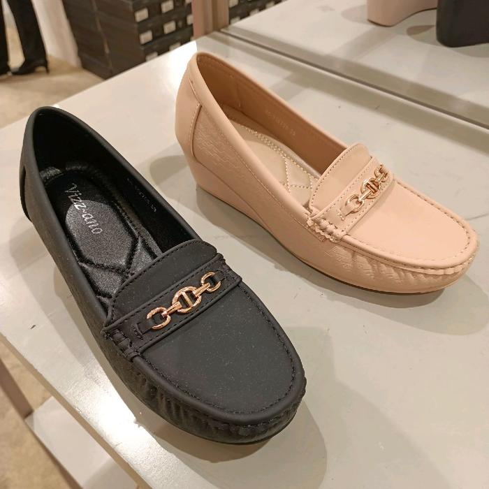 sepatu wanita moccasin wedges 5cm VIZZANO ori e89