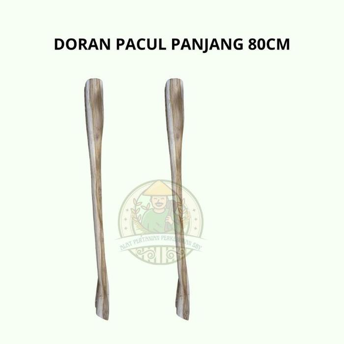 Doran Pacul/Doran Cangkul Kayu Jati Panjang 80Cm