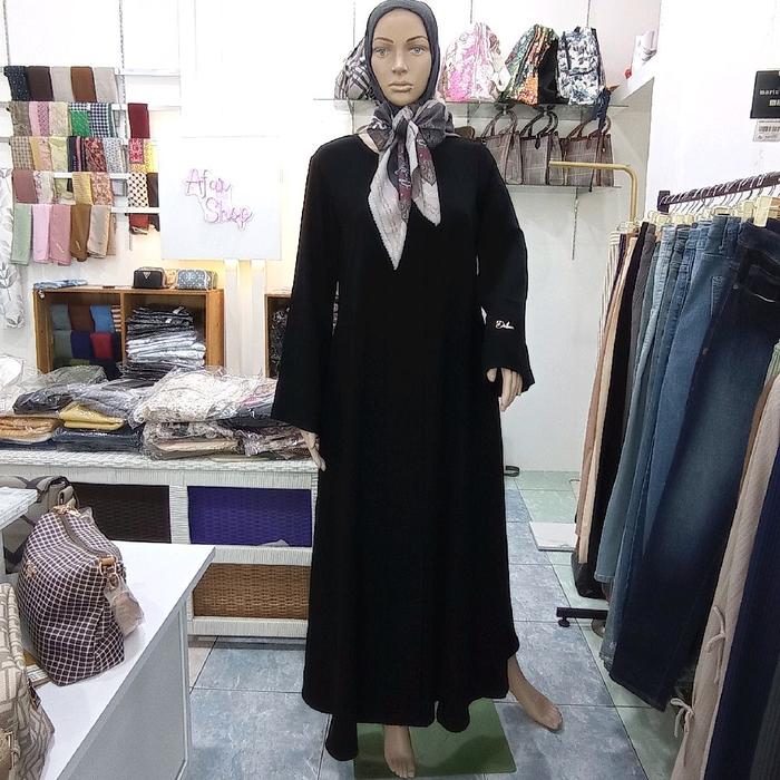 Abaya Hitam by DnL Luxury matt Jetblack premium