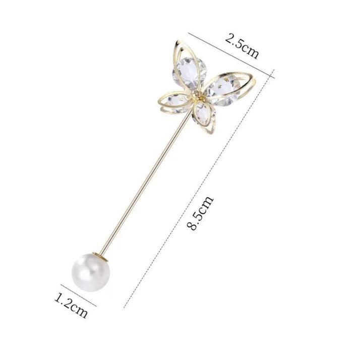 Folady - M390 Brooch Jarum Hijab Aksesoris Jilbab Pakaian Tuspin Peniti Tusuk Bros Set Tusuk Mutiara