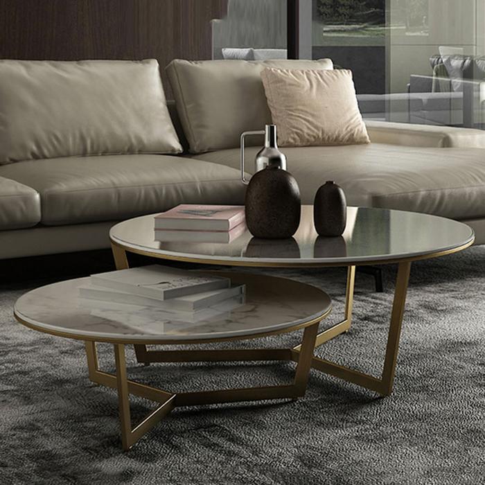 Luxury Marble Coffee Table Living Room Modern Set Designer Table