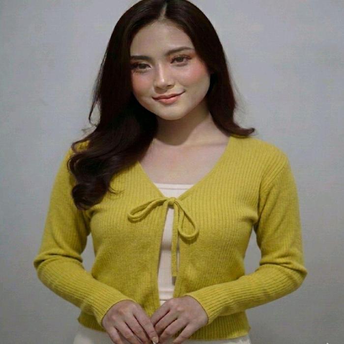 Kardigan Crop Ceyoon Korea Style Knit Mango
