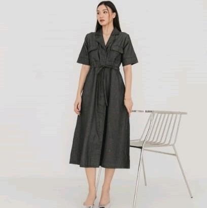 Dress Denim Baju Wanita June Premium Jeans