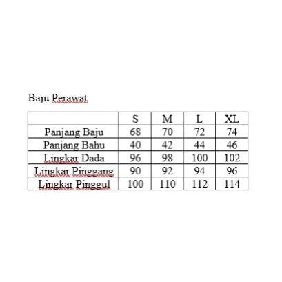 SATU STEL BAJU PERAWAT KHUSUS WANITA / JAS PERAWAT & CELANA PERAWAT