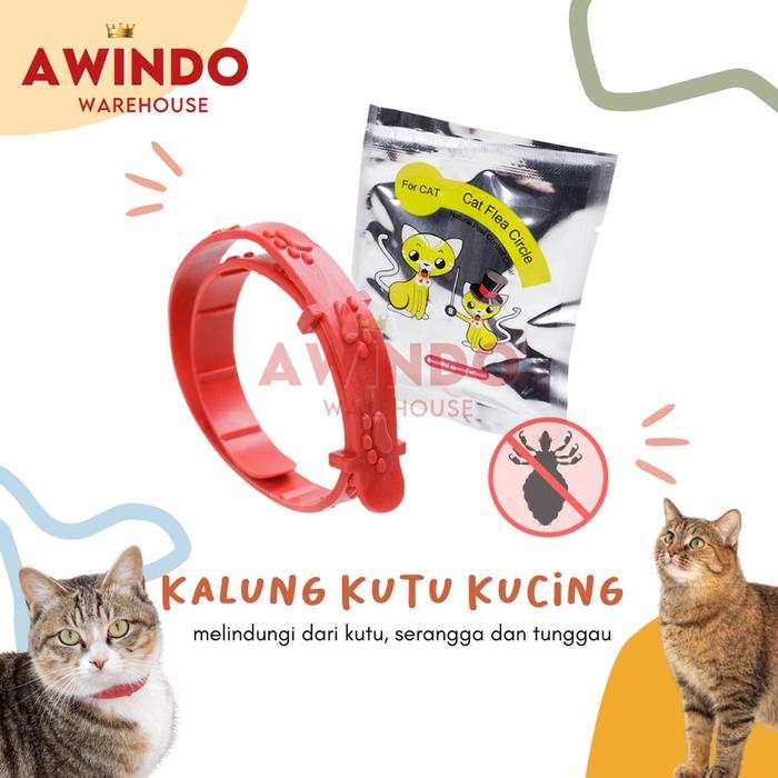 KALUNG ANTI KUTU KUCING - Kalung Obat Anti Kutu Kucing Kelinci Anjing Musang Flea Tick Cat Kitten