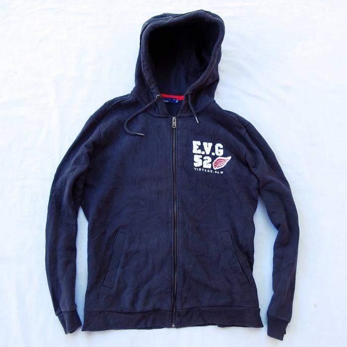 Evisu Vintage Hoodie Size L (Material cotton jaket hoodie nya tebel