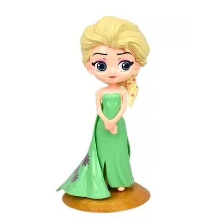 Cake Topper Elsa Frozen Disney Hiasan Cake Figure Motif Elsa Hijau