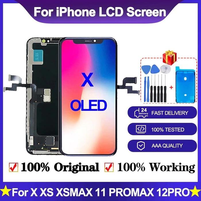 Original GX Soft OLED LCD For iPhone X Pantalla Display Screen