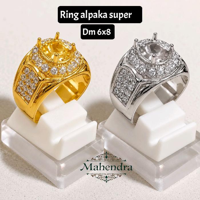 RING CINCIN ALPAKA SUPER DM 6X8 OVAL
