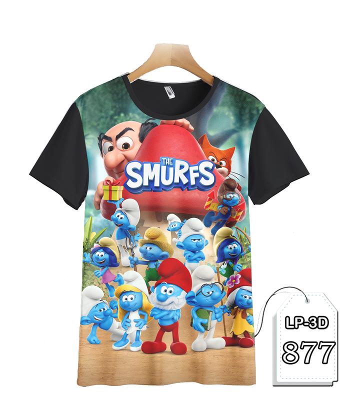 Baju Smurfs Kaos Anak dan Dewasa Fashion Animasi Keren dan Trendy