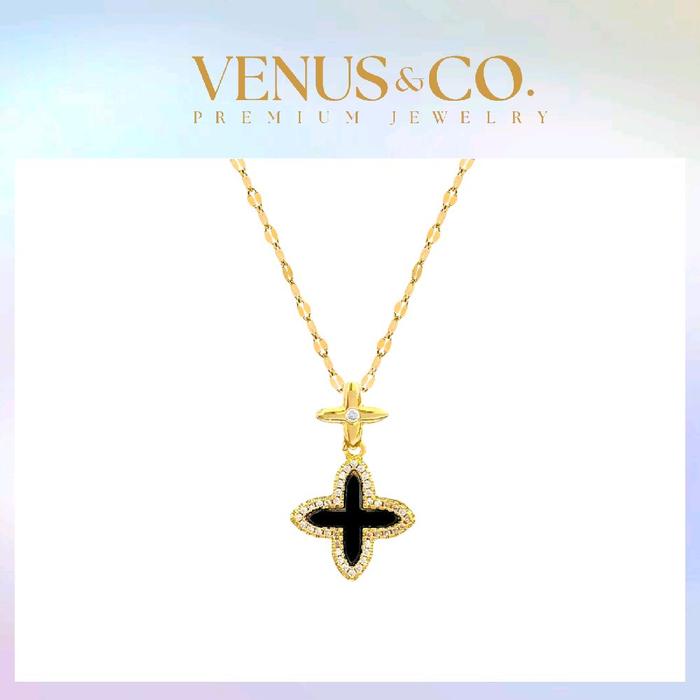 Venus&Co - Ashley Necklace (Sterling Copper with 18k Gold Plating) Kalung Copper Lapis Emas