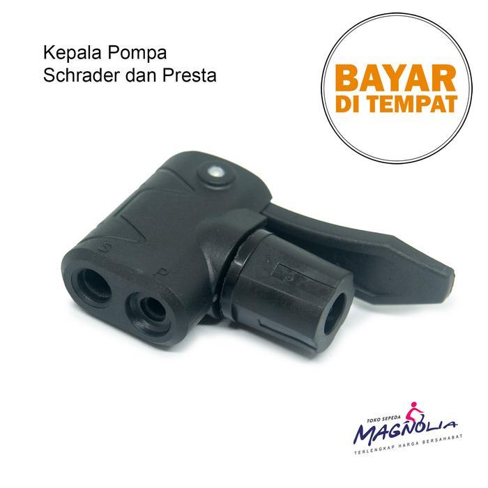 Kepala Pompa Nepel Cop Pompa Ban Sepeda Schrader Presta