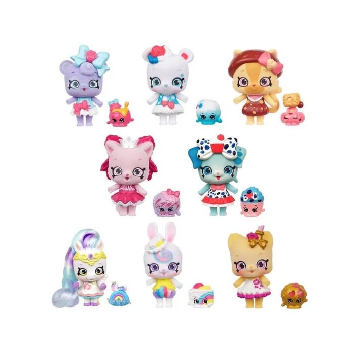 shopkins kissy boo. snow pro.caterina. pupkin cake. minty paws. bunny bow. sugar swirl. foxy lemons
