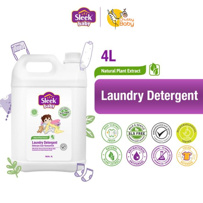 Sleek Baby Laundry Detergent Cair 4L