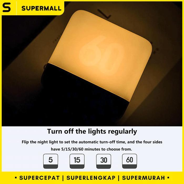 Flip Night Lamp - Lampu Tidur Anak / Lampu Timer / Lampu Meja -Gratisongkir