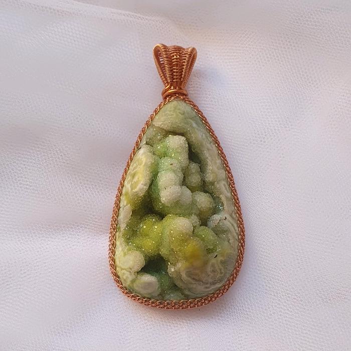 Mata Kalung/Liontin (Liontin Batu Druzy)