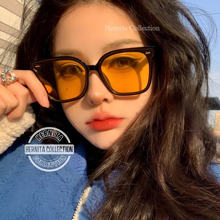 SALE MURAH !! KACAMATA GAYA KOREA GM SAL 0123 SUNGGLASSES FREE BOX ESKLUSIVE + Hard Case  + LAP PEME