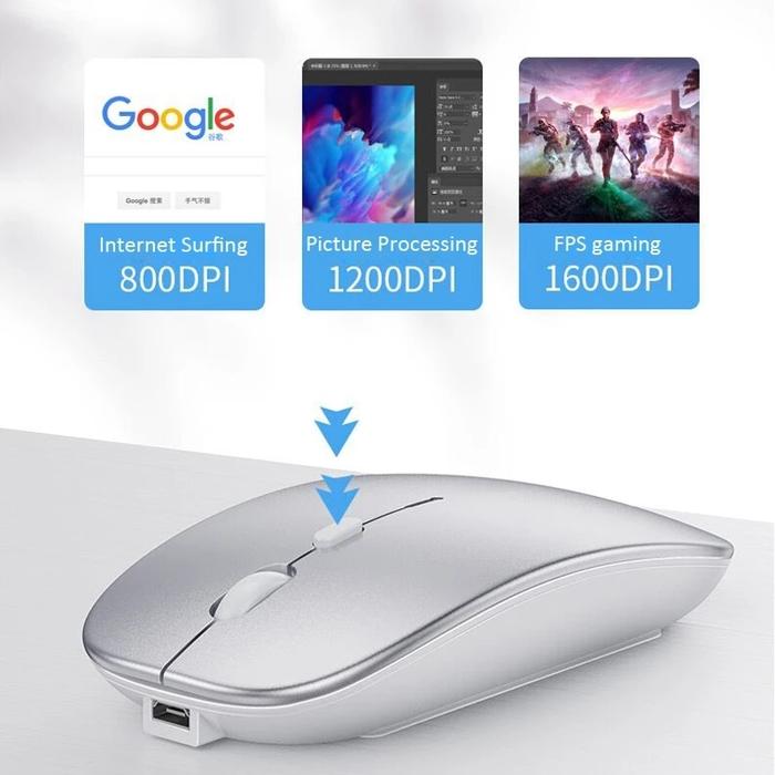 Rechargeable Wireless Mouse Bluetooth Mice Wireless Computer Mause