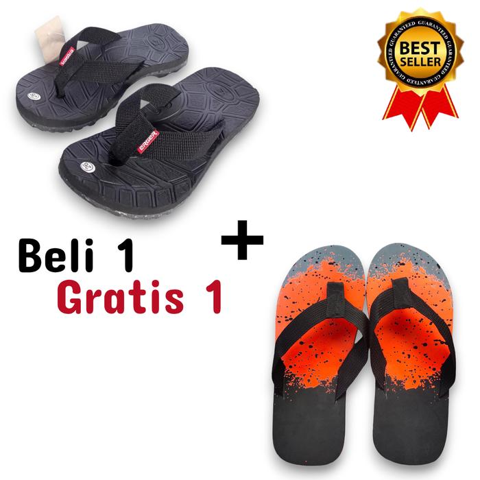 BIG SALE SANDAL ERGER TALI WARNA - SANDAL ERGER BUY 1 GET SANDAL MOTIF KARAKTER - SANDAL ERGER TALI 