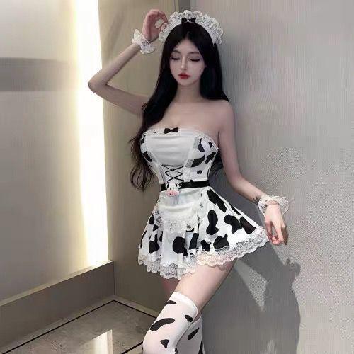 Celia Lingerie Baju Cosplay Wanita Dewasa / Baju Setelan Kostum Sapi 525