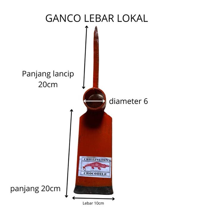 Ganco/Gancu/Blencong Lebar Lokal