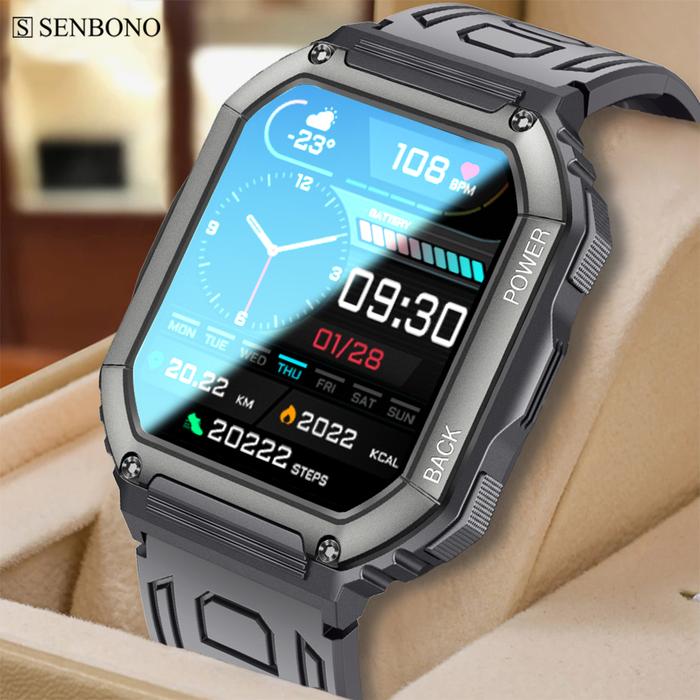 SENBONO C20s 2022 Men's Smart Watch Outdoor Sports Waterproof Watch