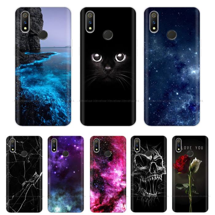 For OPPO Realme 3 Pro Case C3 Phone Cover Soft TPU Silicone Printing