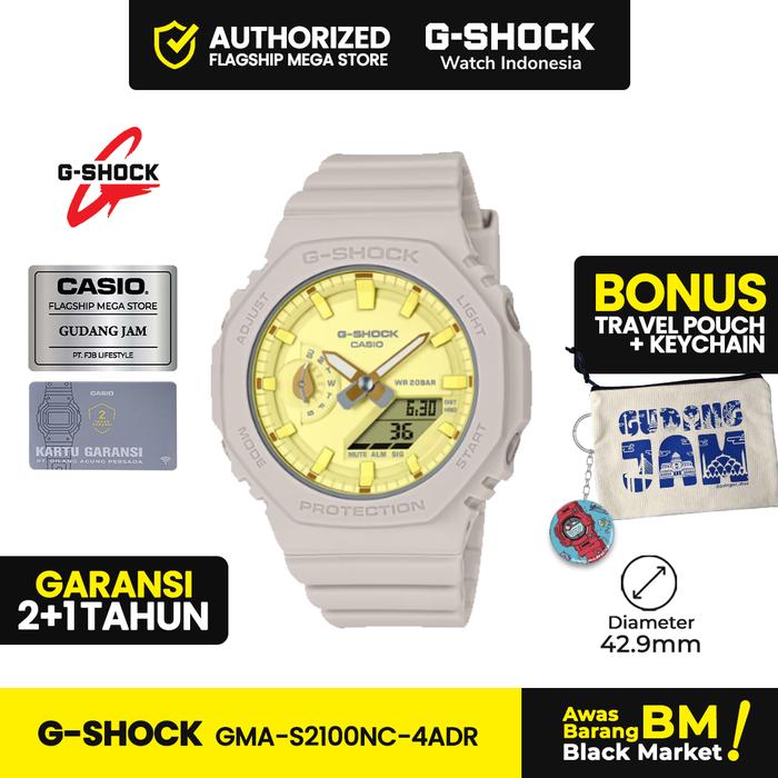 G-Shock GMA-S2100NC-4ADR | Jam Tangan Wanita Cewek | Analog Digital | Anti Air | Original | Casio G 