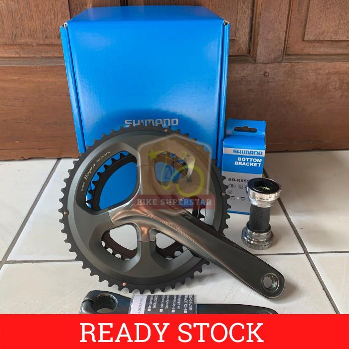 (COD) CRANKSET CRANK SET GEAR SHIMANO TIAGRA 4700 52-36T 170MM ROAD KASKADA Outdoor