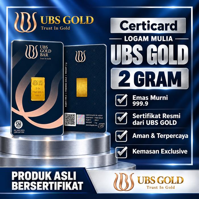 2026 Logam Mulia EMAS Ubs 2 Gram LM Ubs Terbaru 999,9%