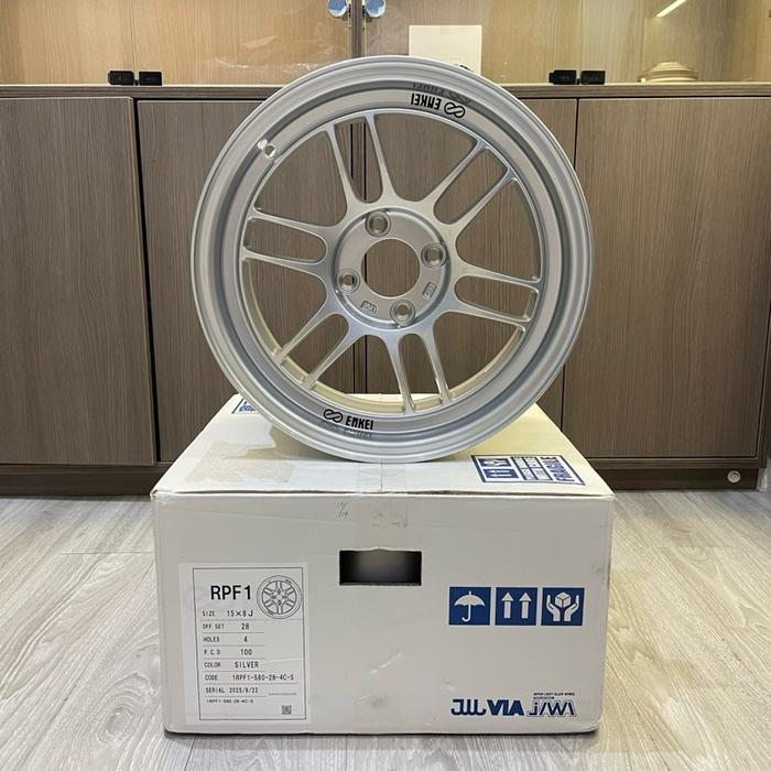 Enkei RPF1RS 15x8 ET28 4x100 Formula 1 Silver Original Japan