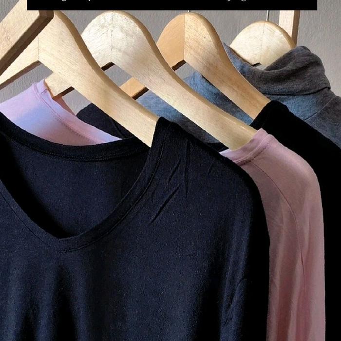 thrift crop atasan wanita , lengan panjang