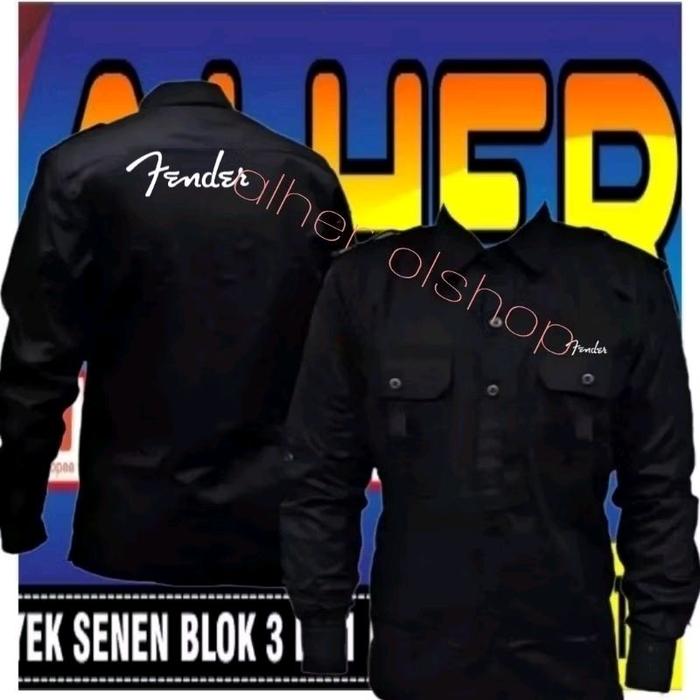 kemeja fender baju fender seragam fender kemeja gitar fender baju gitar fender