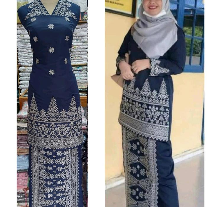 bahan baju kurung bordir songket pucuak rabung bukittinggi padang