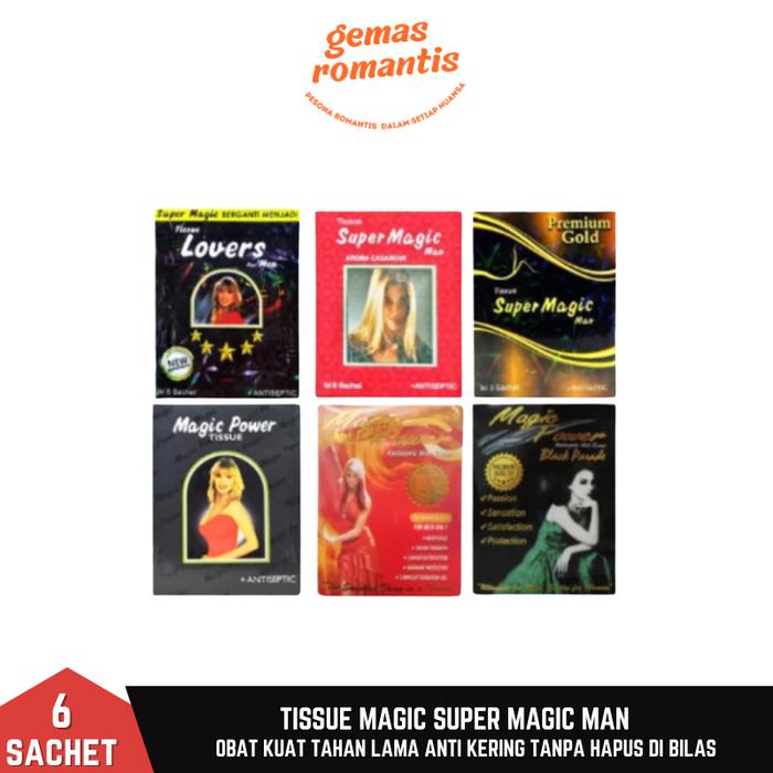 Tissue magic Man Tisu magic power Sutra Tisu Plus Tissue Gold Cassanova Crimson