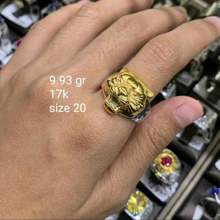 Cincin emas 75 macan muka