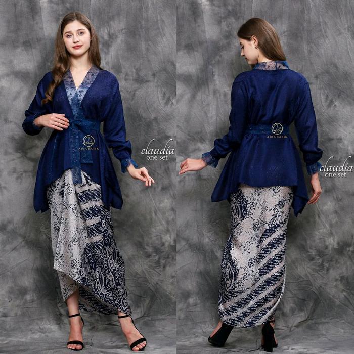 Kebaya Navy | Kebaya Biru Dongker | Kebaya Jumbo | Kebaya Viscose | Kebaya Wisuda | Kebaya Premium |