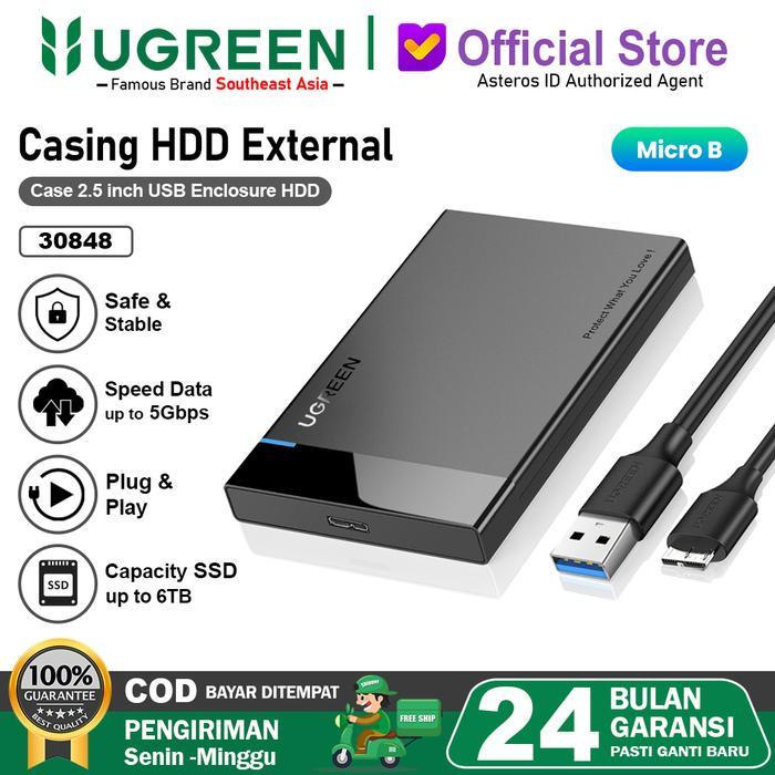 UGREEN Casing Enclosure Hard Disk External 2,5 "SATA USB 3.0 *
