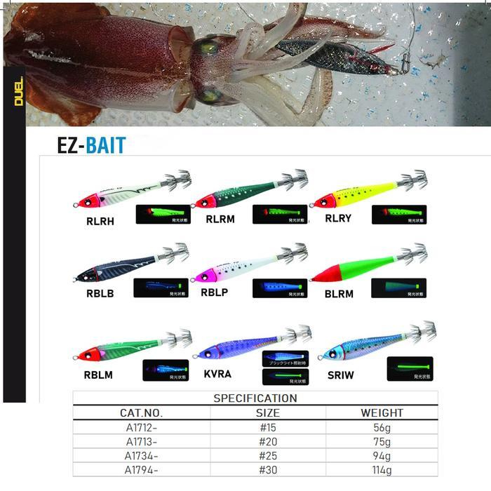 Duel EZ-Bait Metal Egi Eging Umpan Cumi