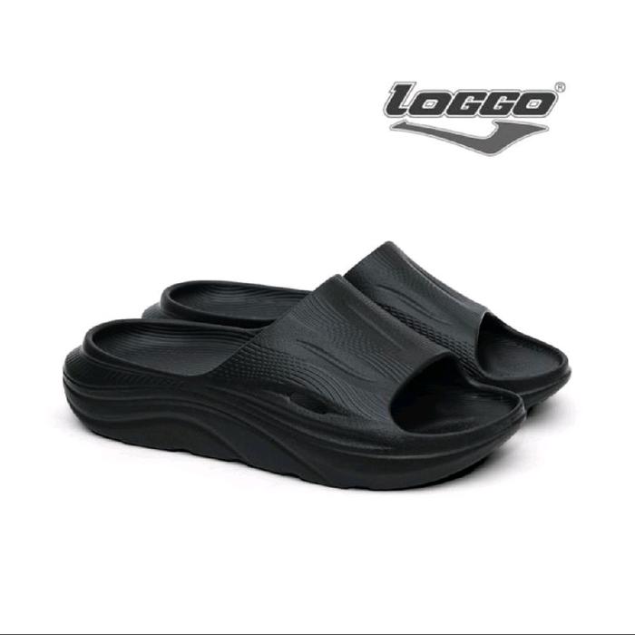 Loggo sandal phylon weston Hitam pria full phylon