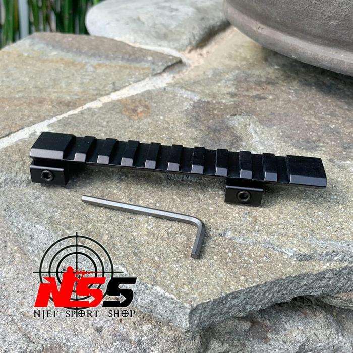 STOK TERBATAS !!!! RAIL ADAPTER / RAIL CONVERTER PICATINY 11MM JADI 21MM / RAIL MOUNTING SCOPE / RAI