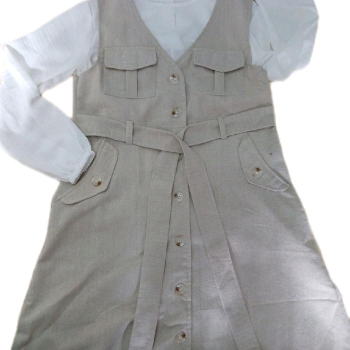 Gamis Overall Anak Perempuan Remi Kids