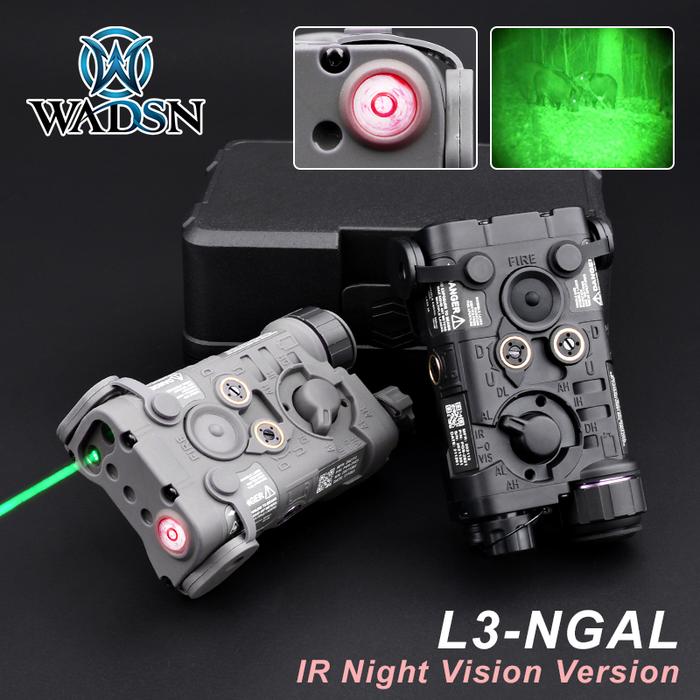 WADSN Airsoft L3 NGAL peq Red Laser Sight Green IR Light