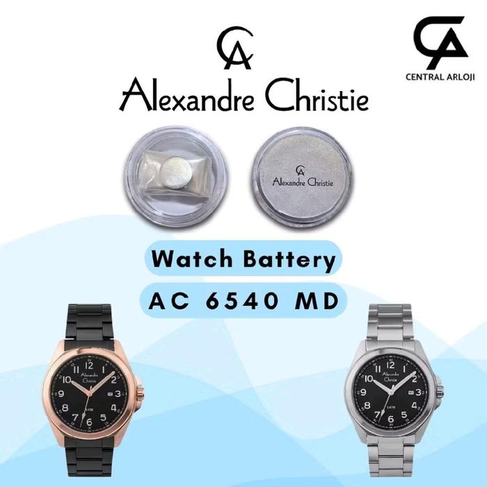 Baterai Jam Tangan Alexandre Christie 6540 MD Original