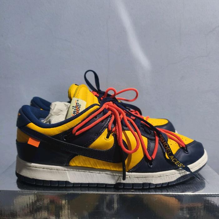 Nike x Off-White Dunk Low University Gold Michigan size 42.5