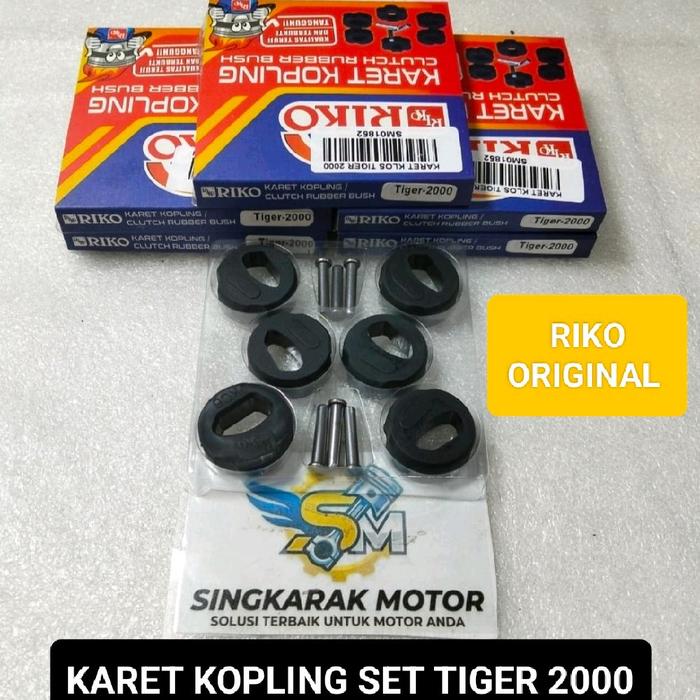 KARET PER KOPLING SET CLUTCH RUBBER BUSH HONDA TIGER 2000 RIKO ORIGINAL