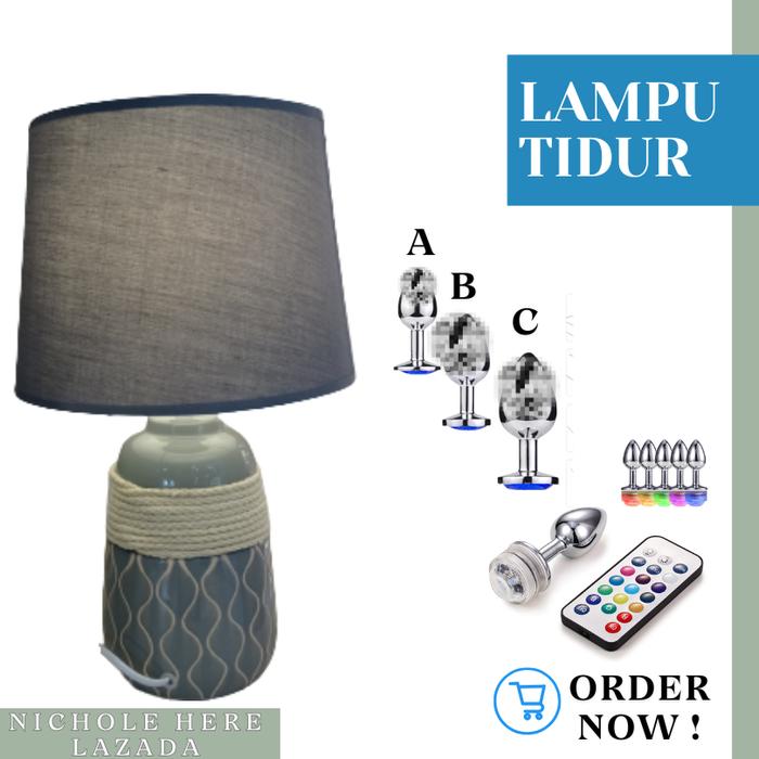 Lampu Eglo / Lampu dekorasi / Lampu meja / Lampu tidur (ABU-ABU) - Minalist