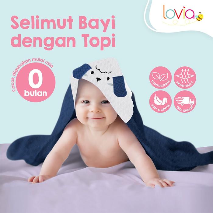 Kiddy Doodle Waffle Hoodie Blanket / Selimut Doodle Waffle Hoodie