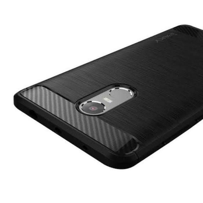 COMPATIBLE WITH REDMI NOTE 4 CASE SLIM FIT CARBON SOFTCASE FIBER MULTI - Hitam, NOTE 4